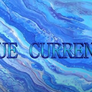 Blue Currents - Acrylic Pouring